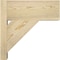 Ekena Millwork Traditional Block Rough Sawn Outlooker, Douglas Fir, 8"W x 18"D x 18"H OUT08X18X18TRA05RDF - alternate 3